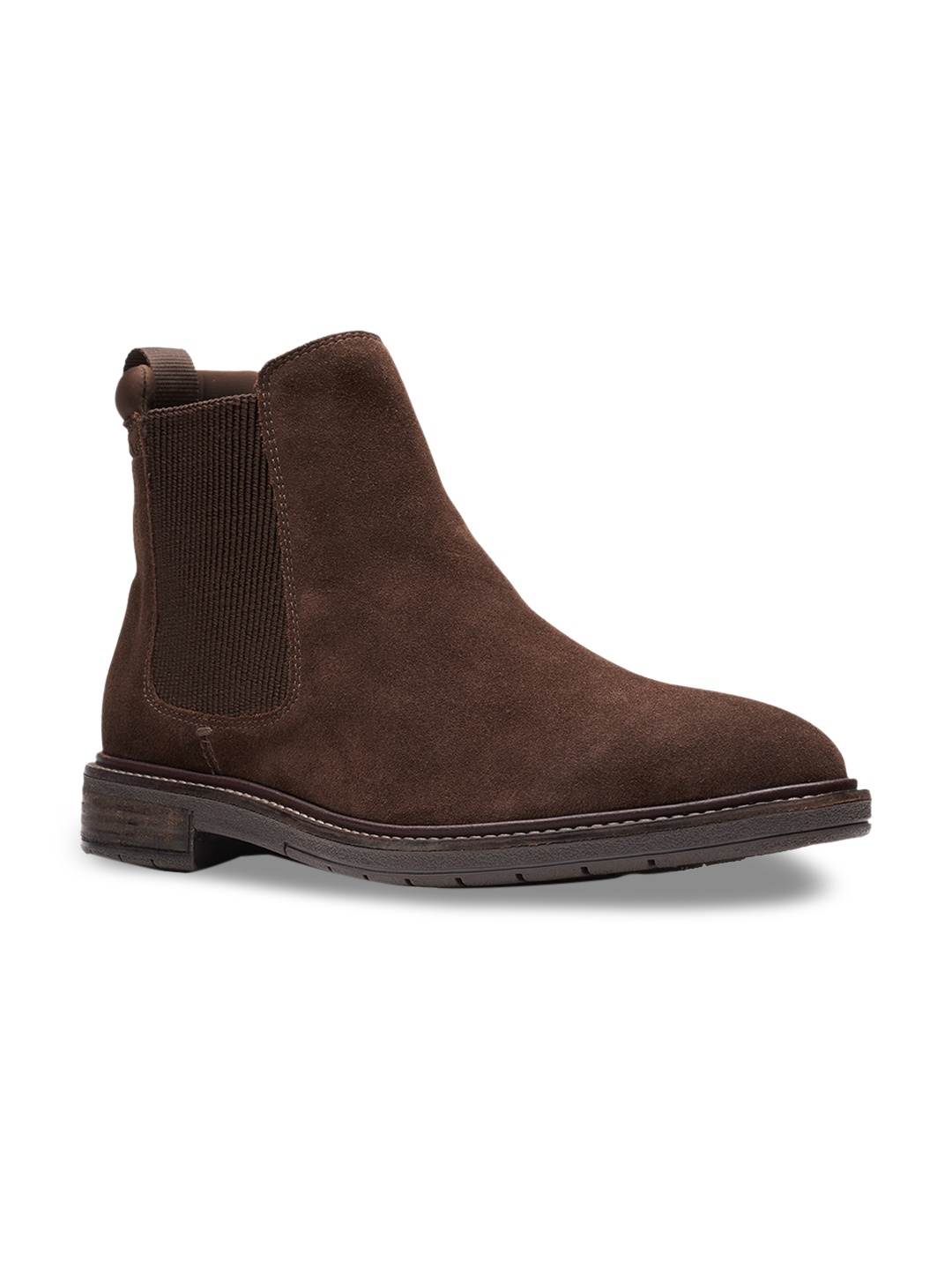 

Clarks Men Brown Suede Flat Boots