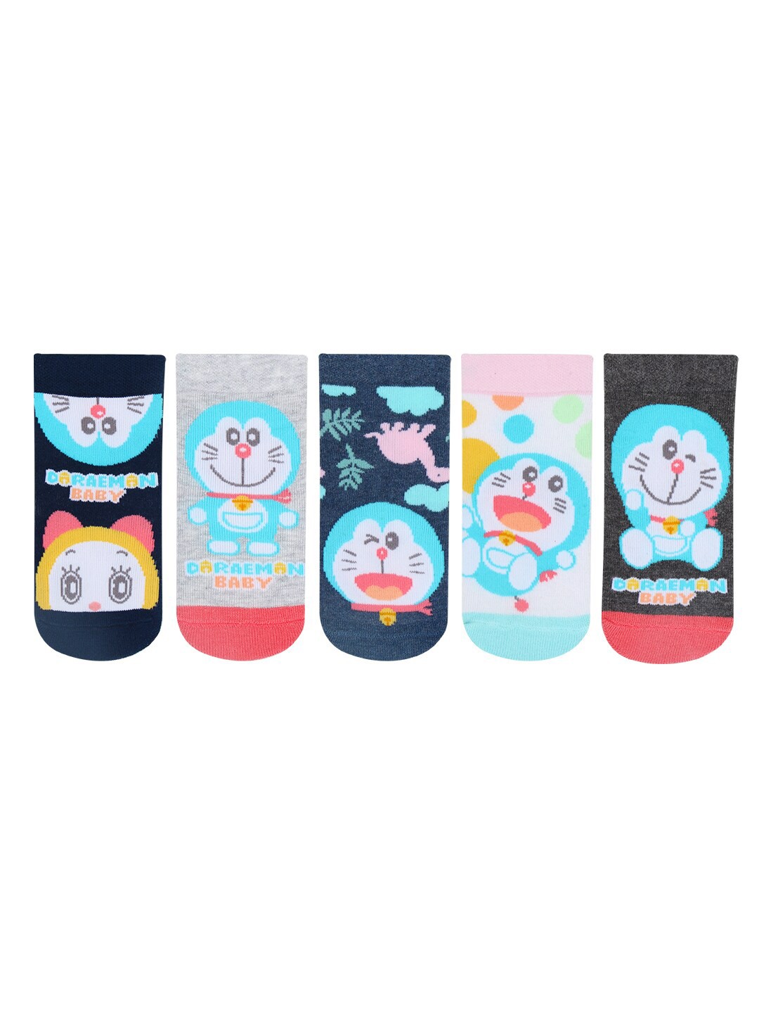 

Bonjour Kids Pack of 5 Assorted Ankle Length Socks