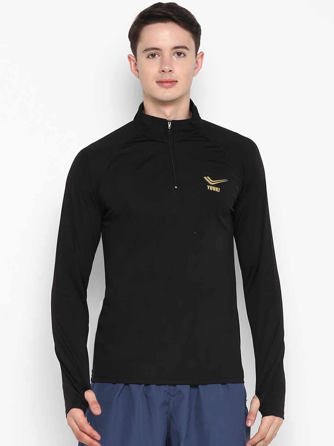 

Yuuki Men Black Lightweight Sporty Jacket