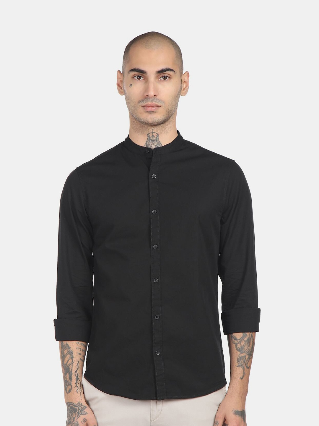 

Ruggers Men Black Casual Shirt