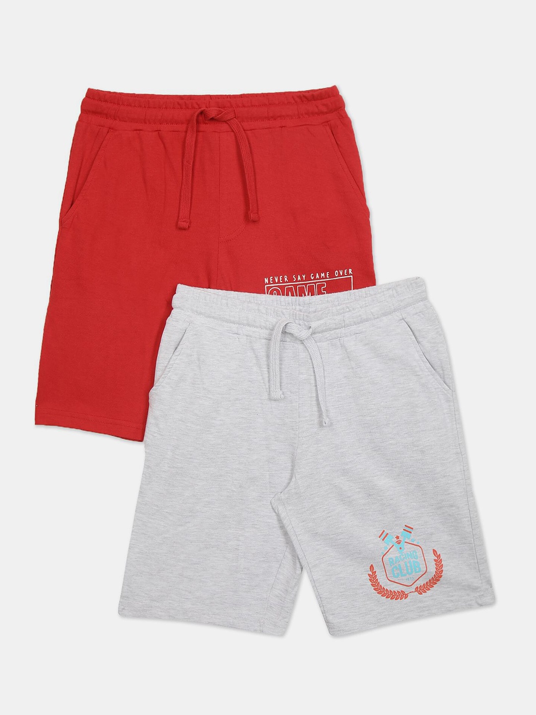 

Ruggers Junior Boys Pack of 2 Cotton Shorts, Red
