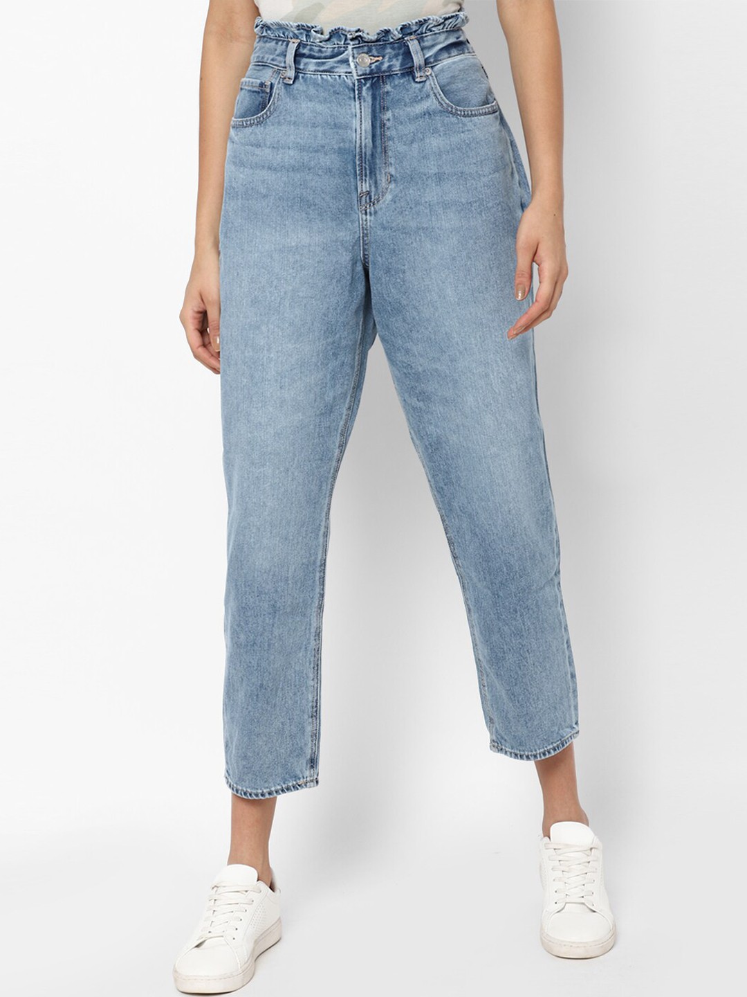 

AMERICAN EAGLE OUTFITTERS Women Blue Heavy Fade Jeans