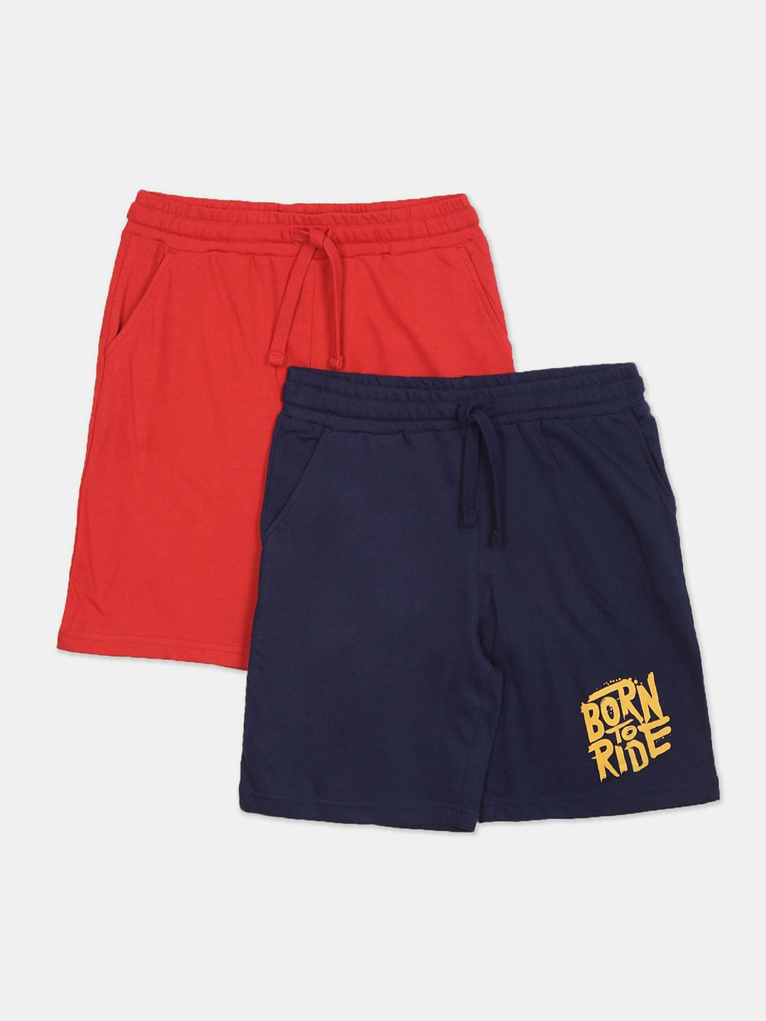 

Ruggers Junior Boys Assorted Pack Of 2 Cotton Regular Shorts