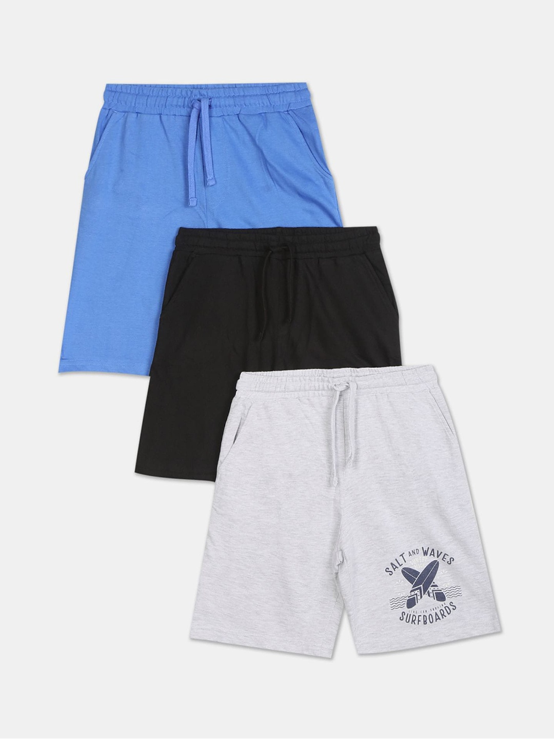 

Ruggers Junior Boys Pack of 3 Assorted Cotton Shorts