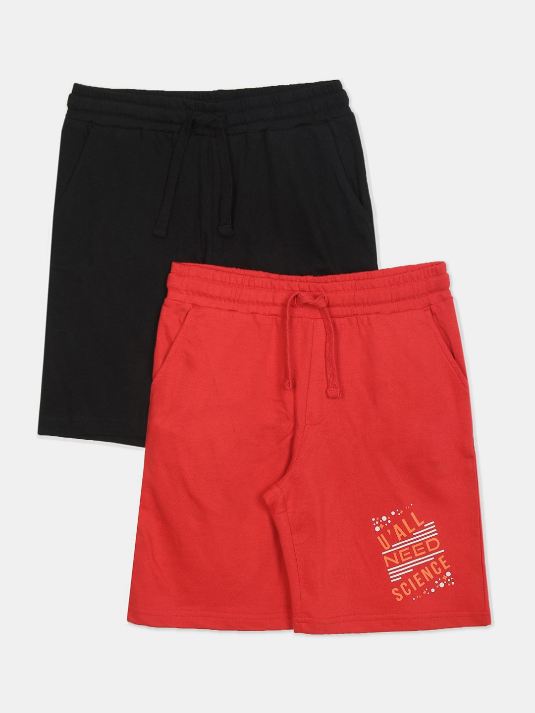 

Ruggers Junior Boys Assorted Pack Of 2 Cotton Regular Shorts