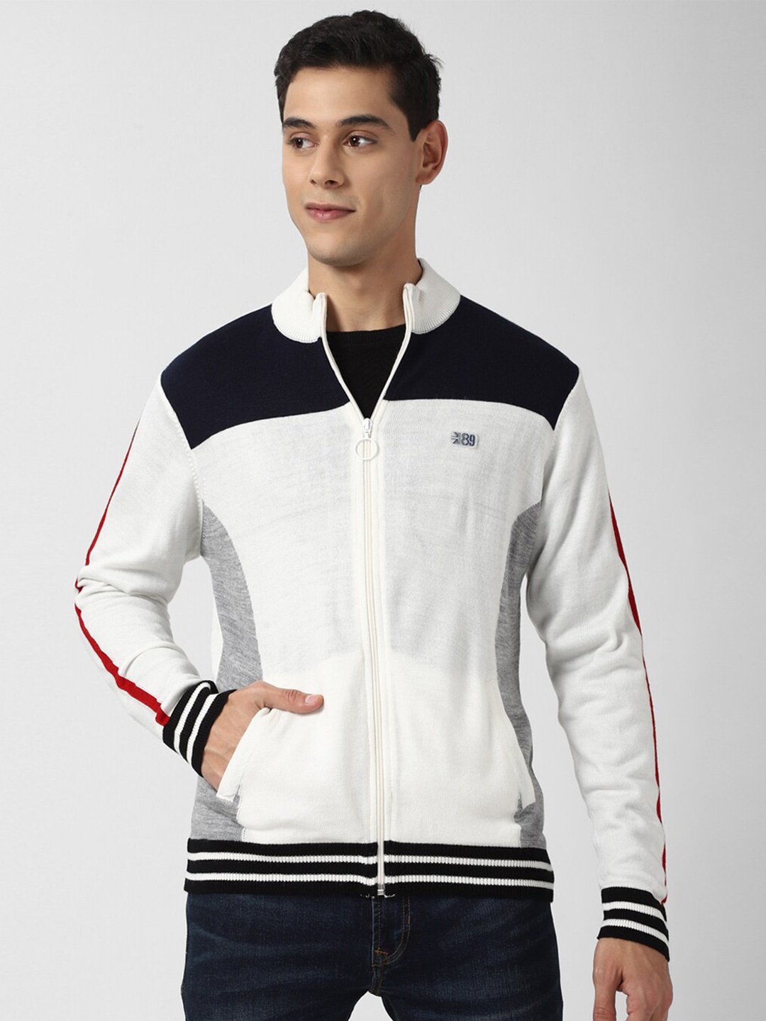 

Peter England Casuals Men White Acrylic Cardigan