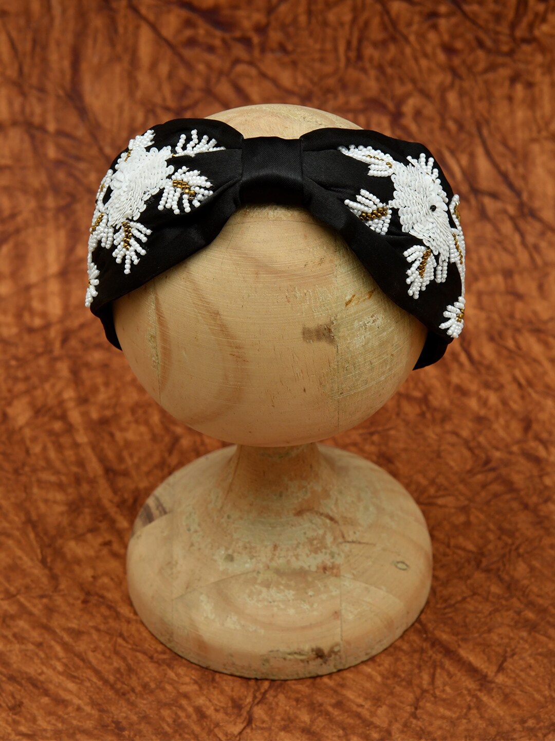 

FUNKRAFTS Girls Black & White Embellished Hairband