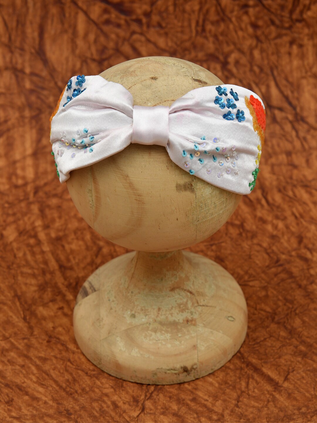 

FUNKRAFTS Girls White & Blue Knotted Hairband