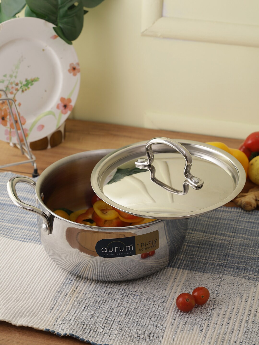 

AURUM Silver-Toned Induction Bottom Cookware 2.1 L