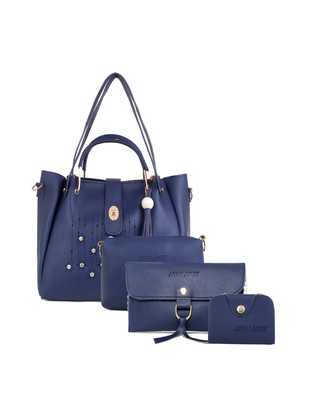 

LEGAL BRIBE Set Of 4 Bags, Blue