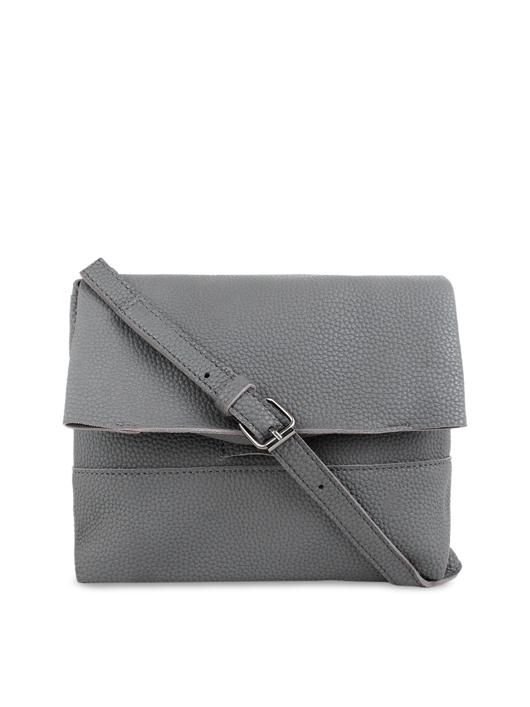 

LEGAL BRIBE Grey PU Structured Sling Bag