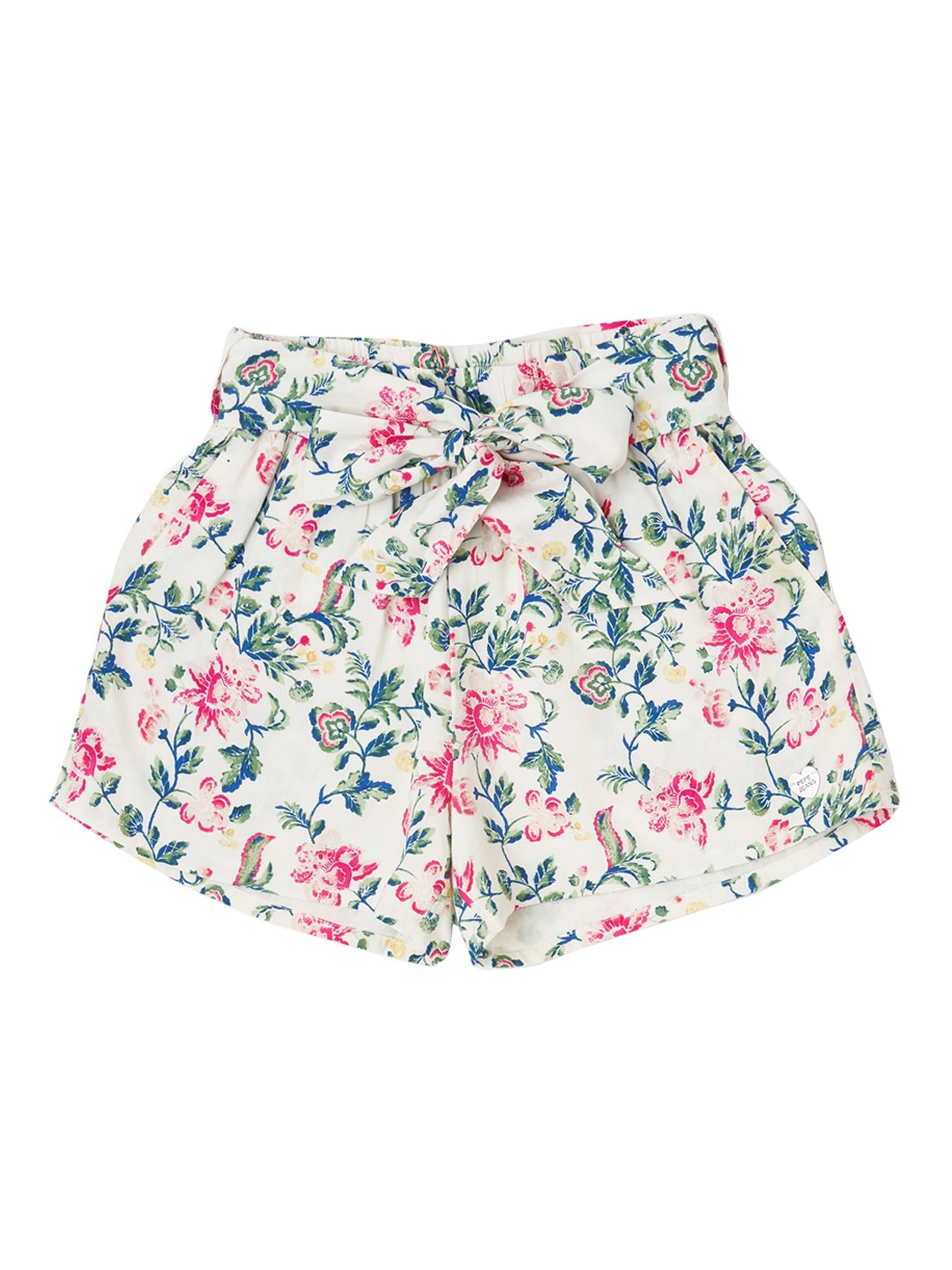 

Pepe Jeans Girls White Floral Printed Shorts