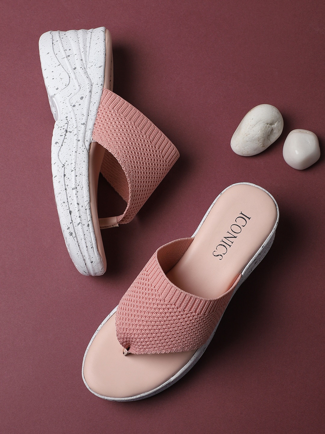 

ICONICS Pink Woven Design Wedges