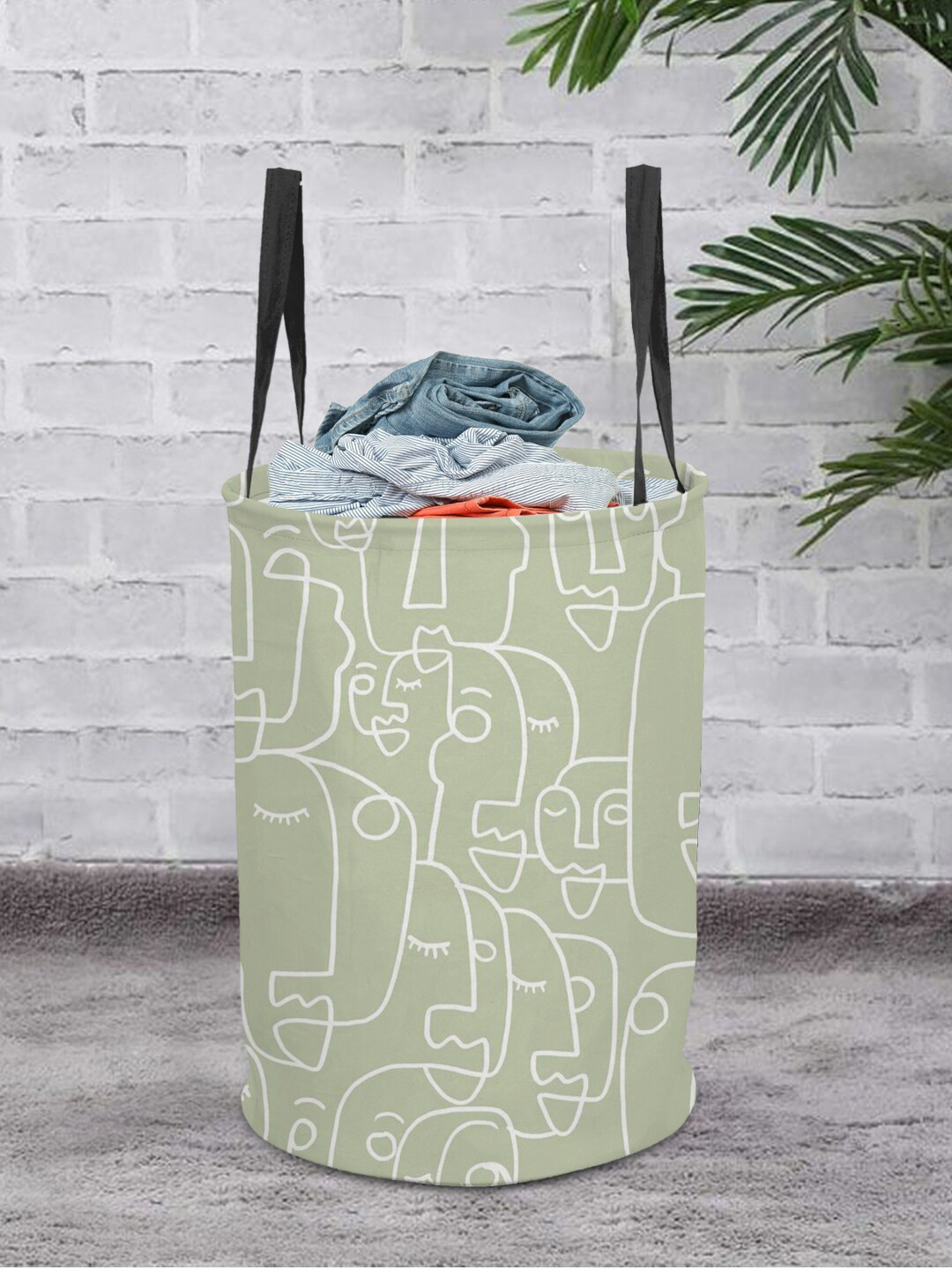 

prettykrafts Grey Printed Multiutility Laundry Baskets