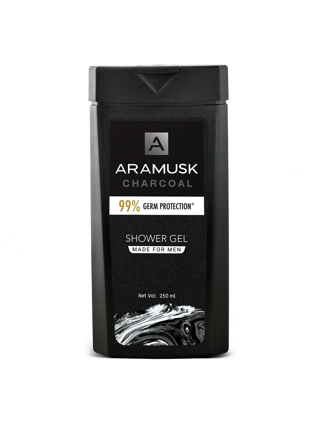 

Aramusk Men Charcoal Germ Protection Shower Gel 250 ml, Black