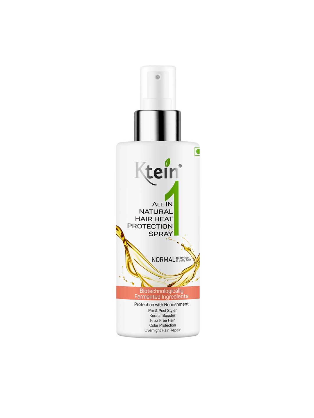 

Ktein All In One Natural Heat Protection Hair Spray 100 ml, White