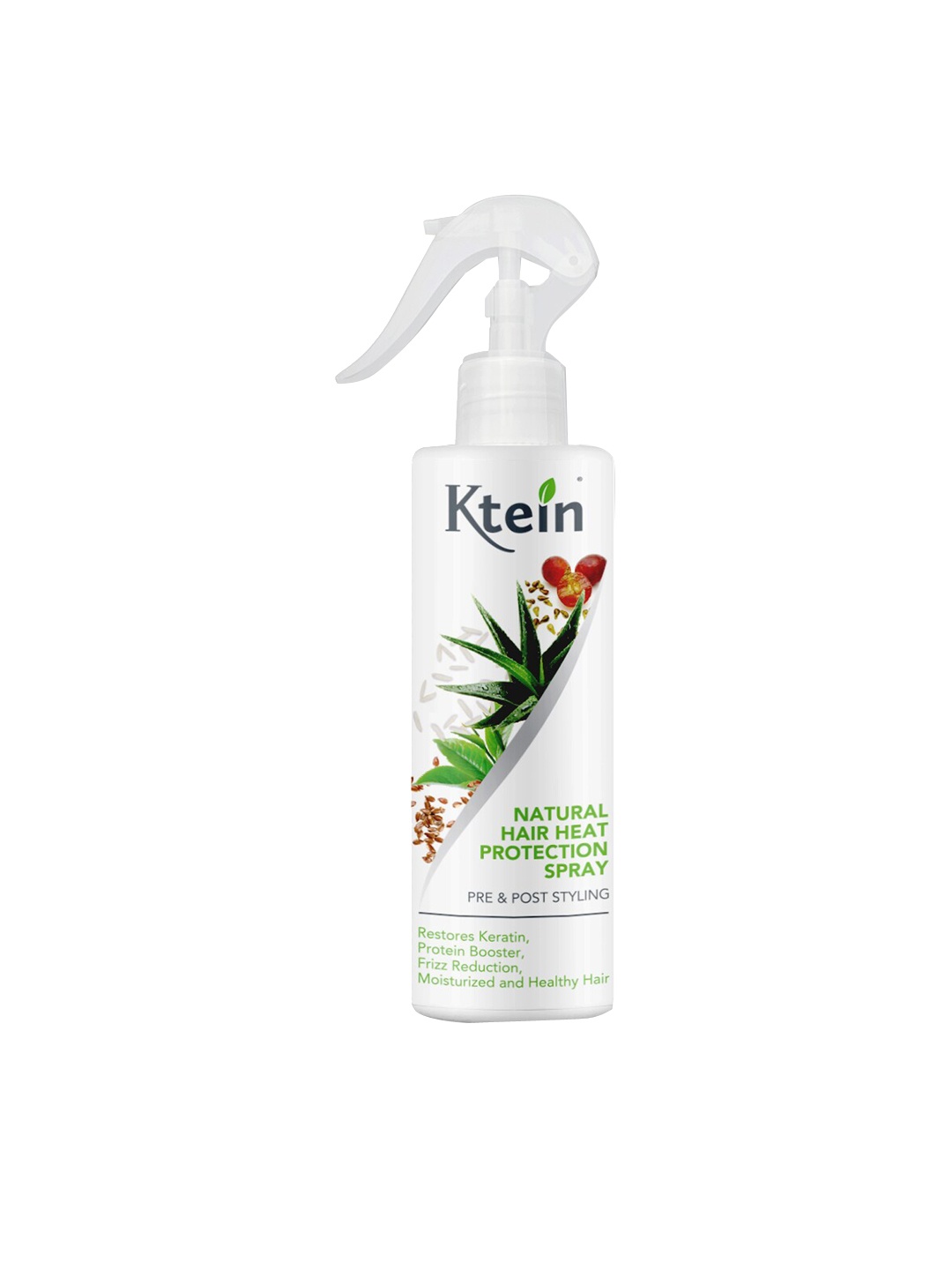 

Ktein Natural Hair Heat Protection Spray without Alcohol - 200 ml, White