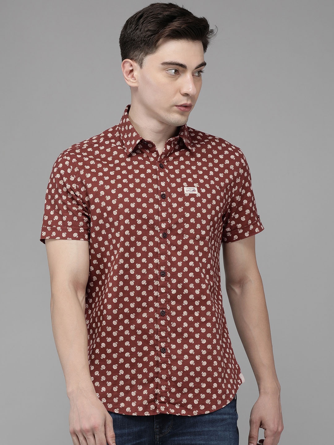 

U S Polo Assn Denim Co Men Multicoloured Printed Casual Shirt, Multi