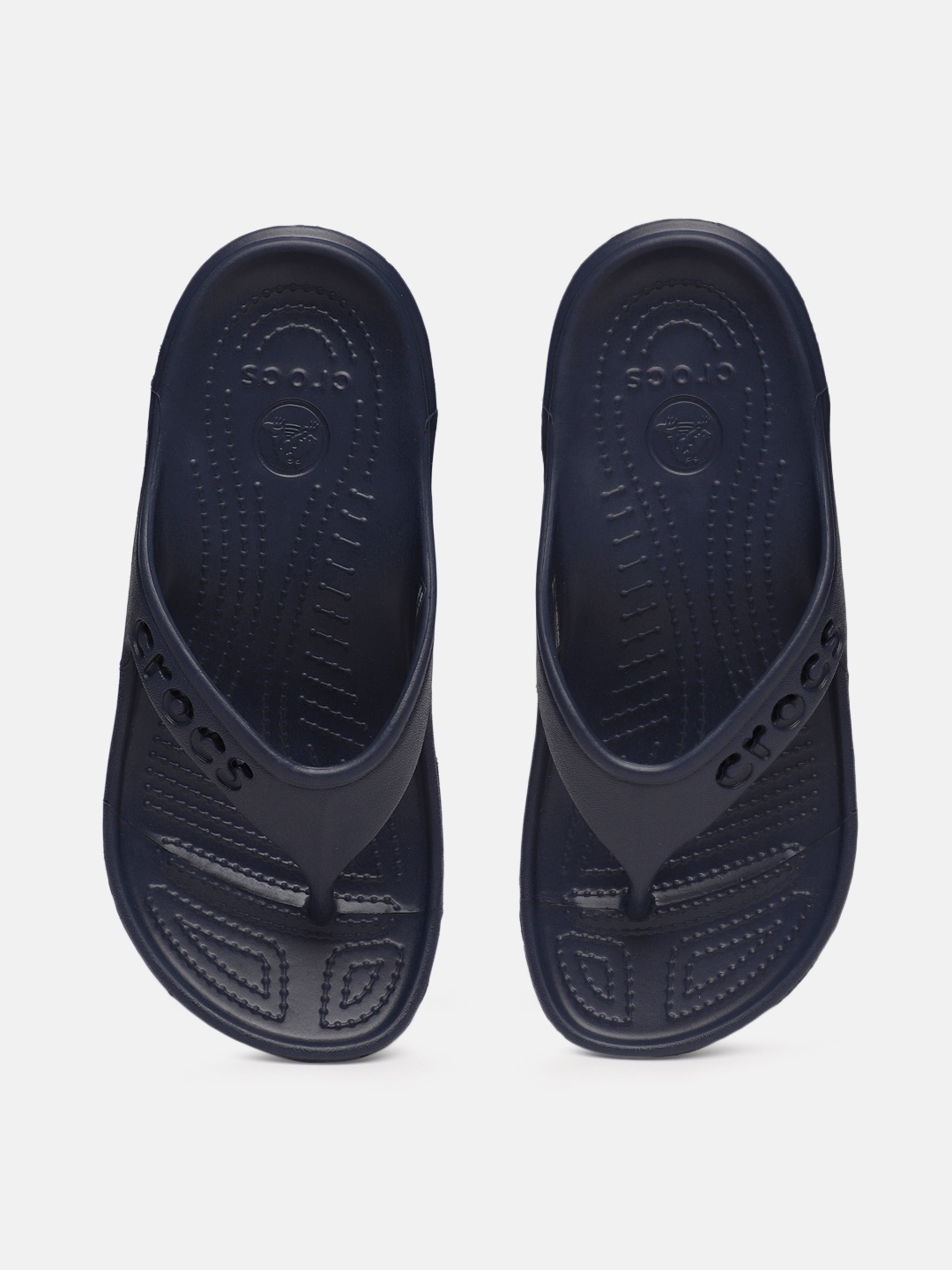 

Crocs Women Navy Blue Solid Baya Thong Flip-Flops