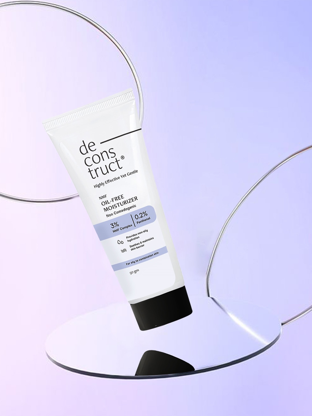 

deconstruct Oil-Free Moisturizer for Oily Skin with 3% NMF Complex & 0.2% Panthenol - 50g, Purple