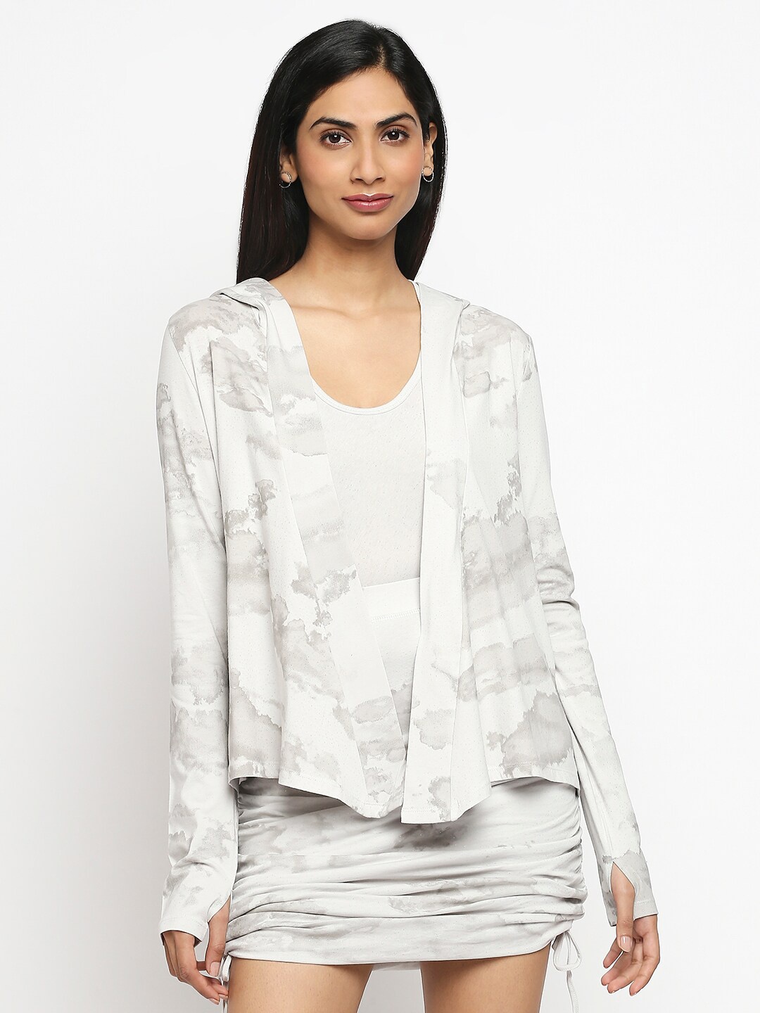 

effy Grey Print Organic Cotton Top