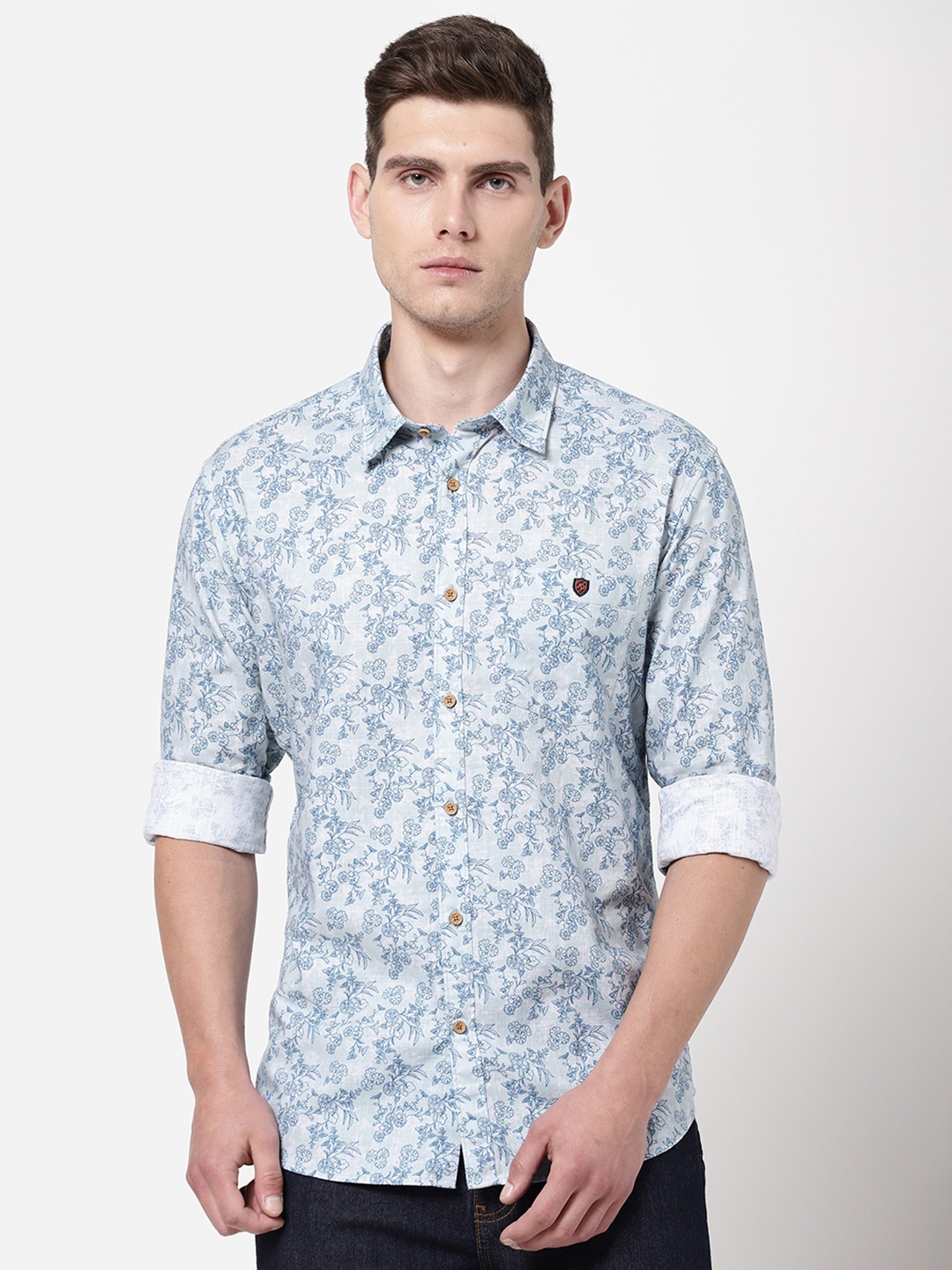 

AD By Arvind Men Multicoloured Floral Printed Casual Shirt, Multi