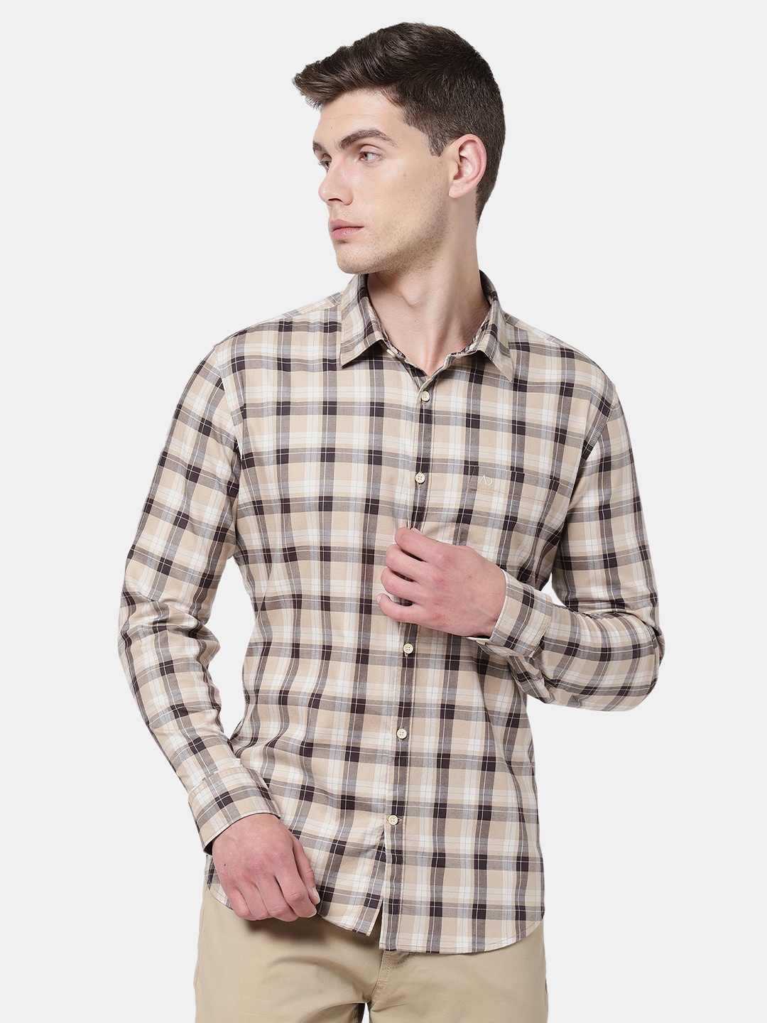 

AD By Arvind Men Multicoloured Tartan Checks Checked Casual Shirt, Multi