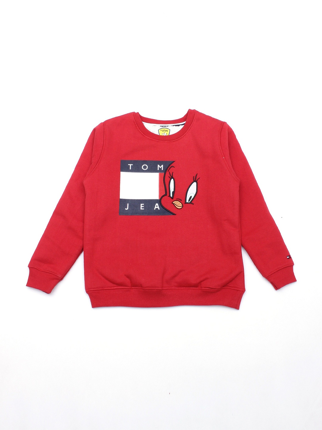 

Lil Lollipop Unisex Kids Red Printed Sweatshirt