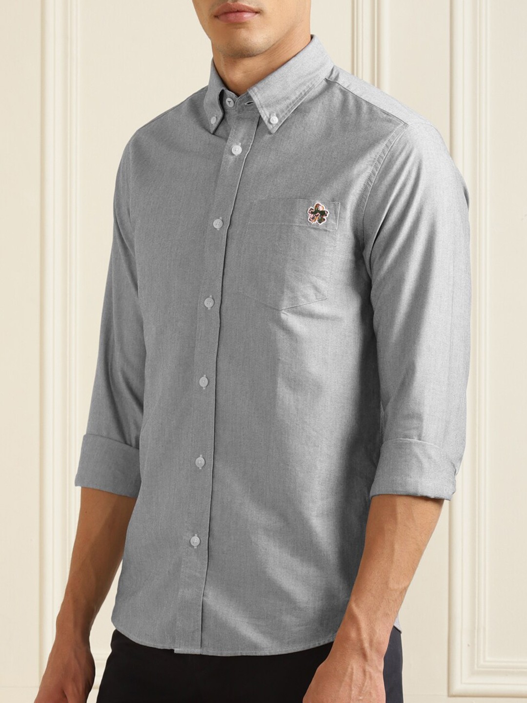 

Ted Baker Men Grey Casual Shirt