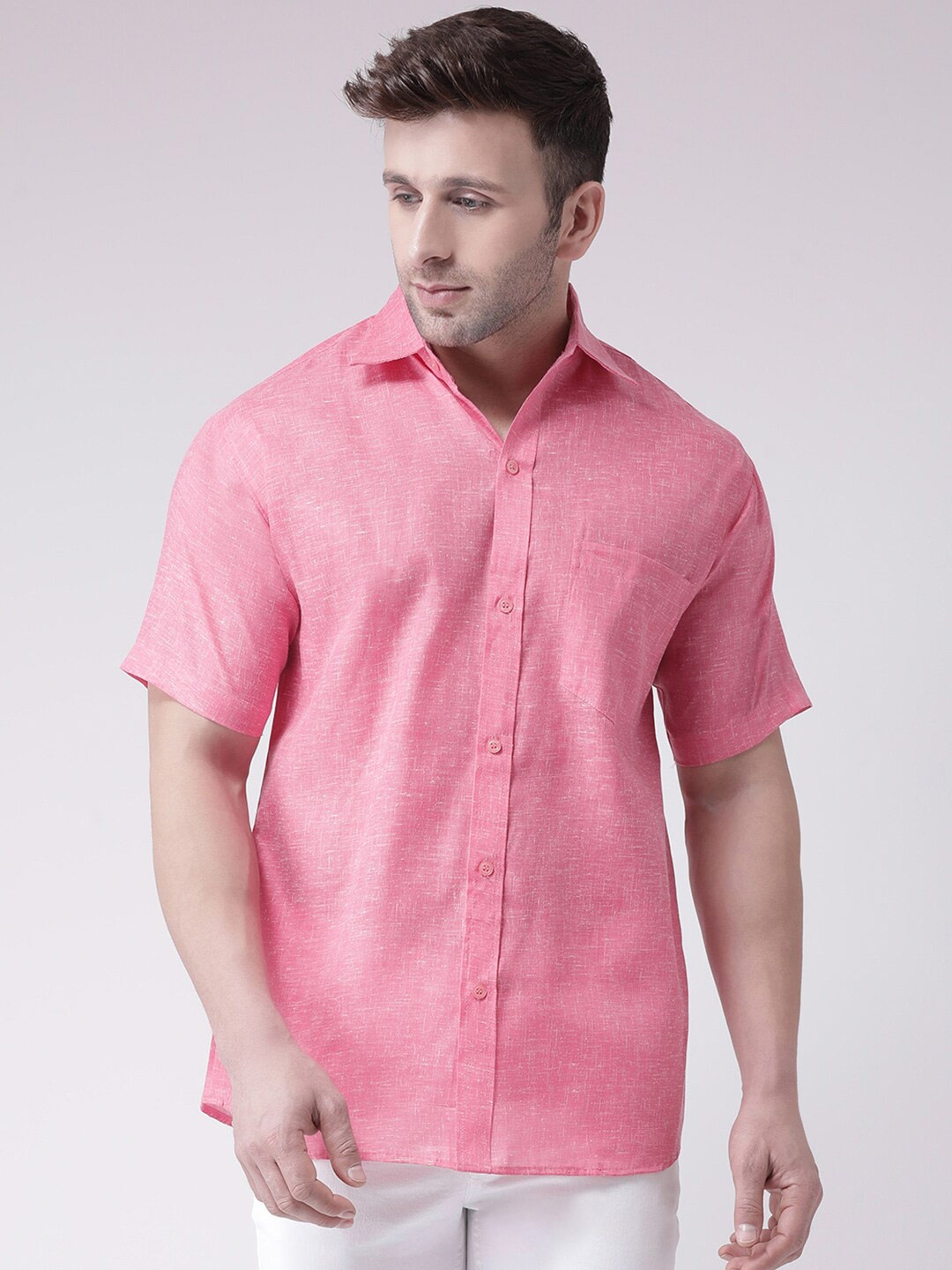 

KHADIO Men Pink Casual Shirt