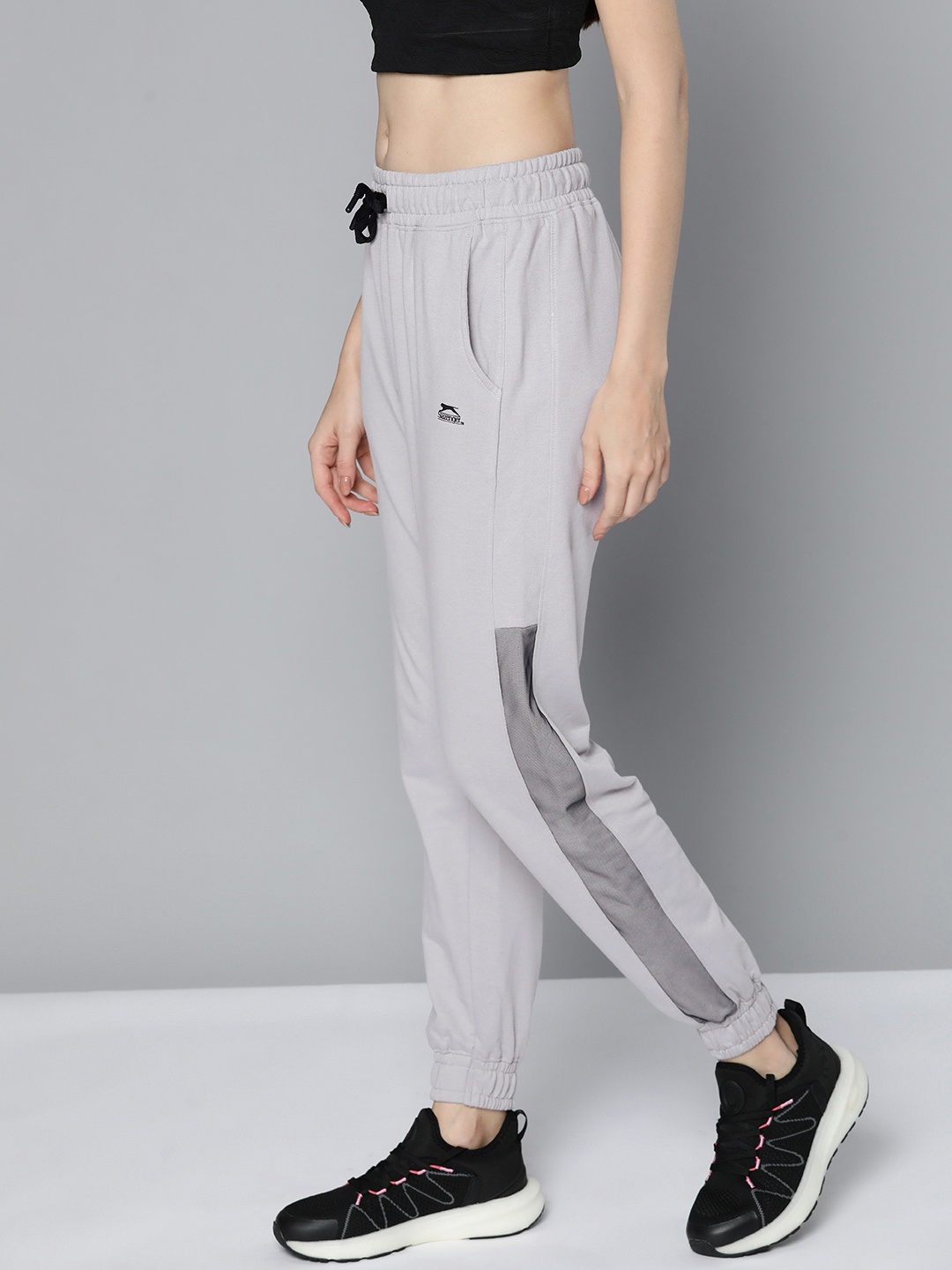 

Slazenger Women Grey Side Stripe Detail Joggers