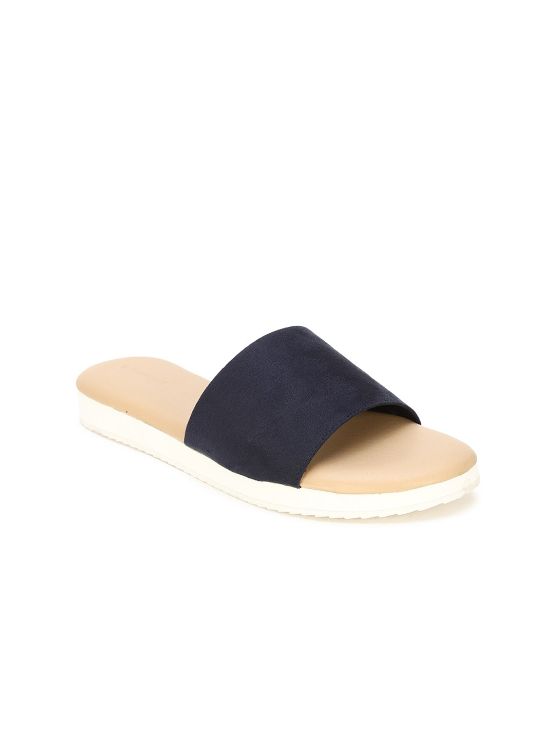 

Van Heusen Woman Women Navy Blue & Beige Sliders