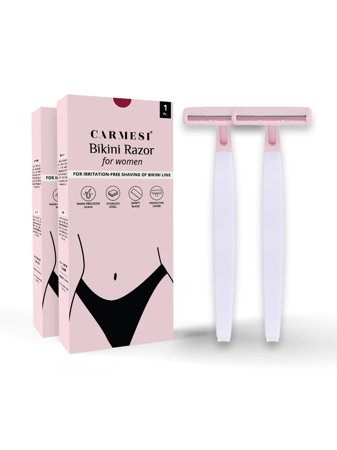 

CARMESI Women Pack Of 2 Bikini Razor, Na