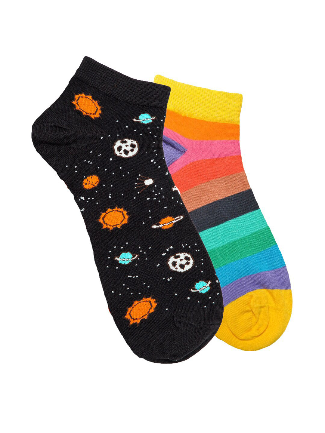

Soxytoes Unisex Pack Of 2 Assorted Ankle-Length Socks