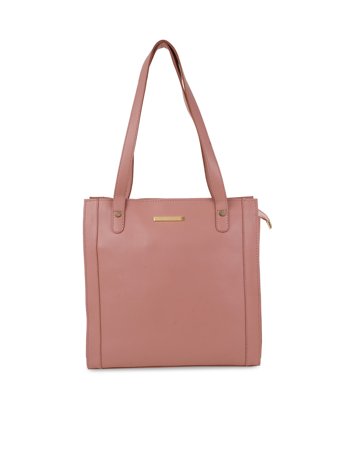 

Lapis O Lupo Pink Embellished Structured Handheld Bag