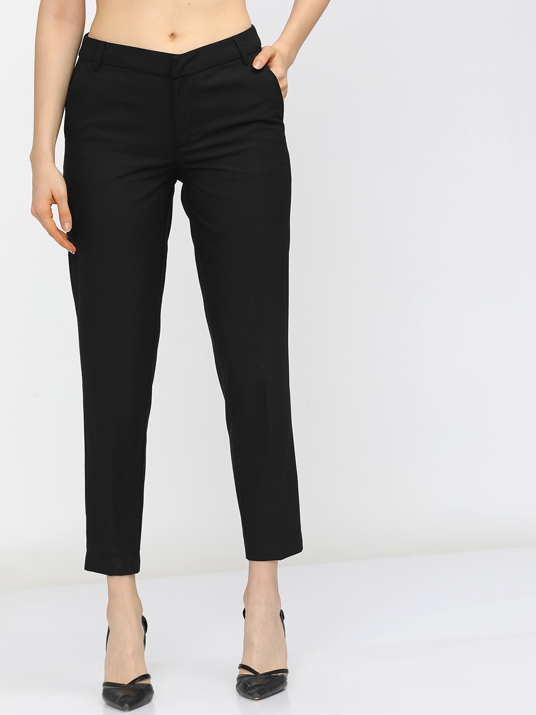 

CHIC BY TOKYO TALKIES Women Black Trousers