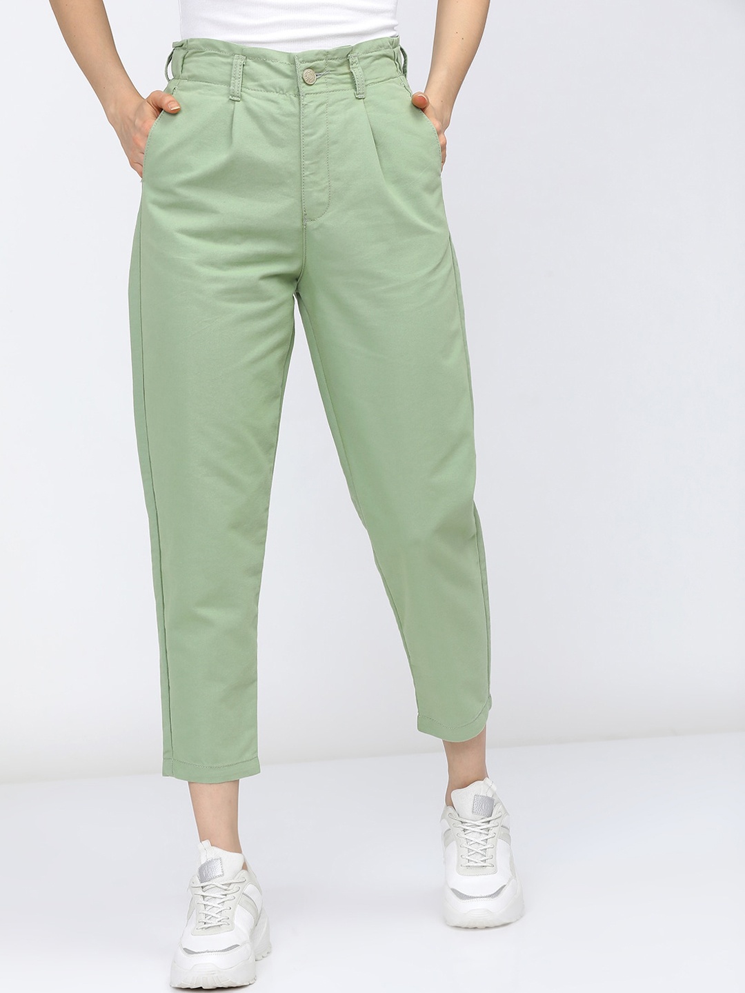 

Tokyo Talkies Women Green Stretchable Jeans