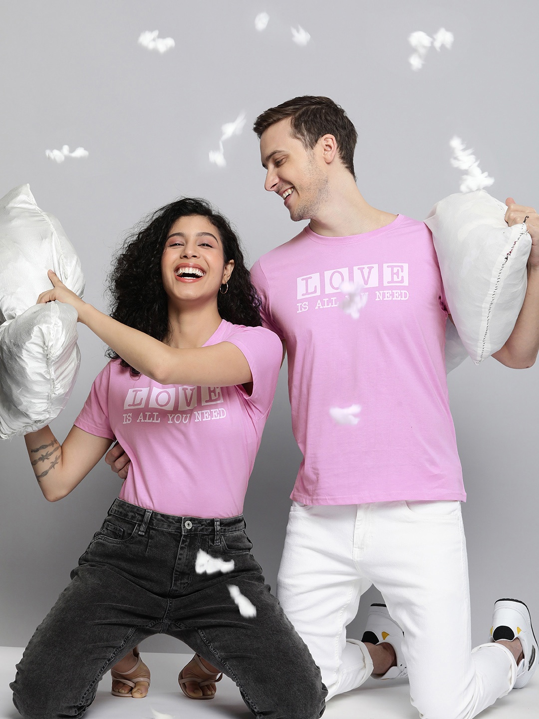 

HERE&NOW Unisex Purple Typography Printed Pure Cotton T-shirt