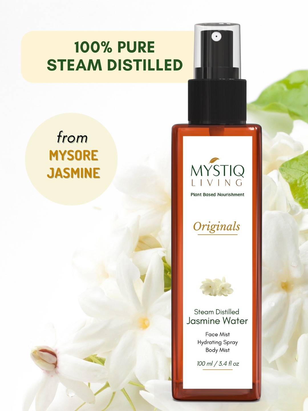

MYSTIQ LIVING Jasmine Water - Hydrosol 100 ml, Na