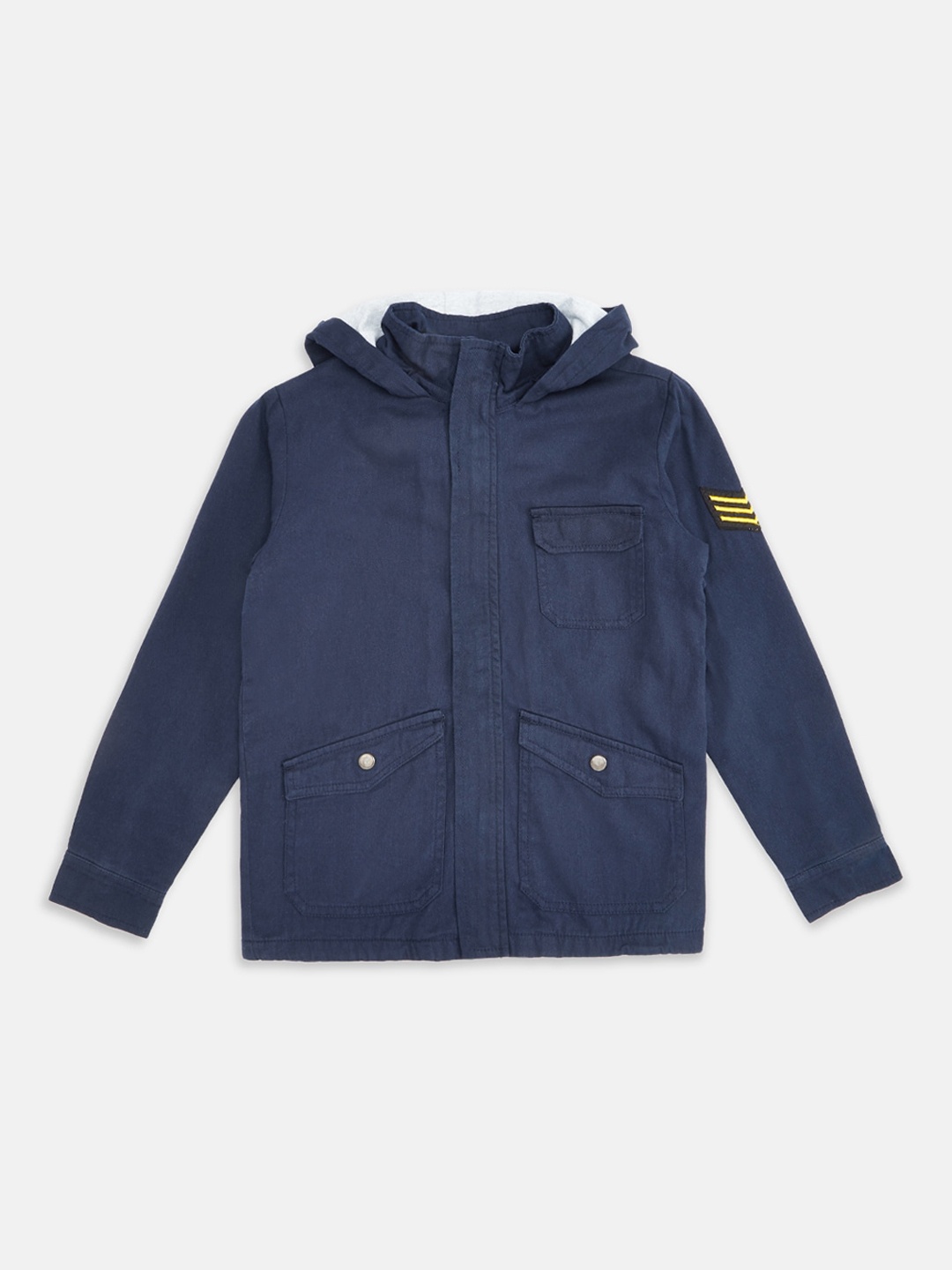 

Pantaloons Junior Boys Navy Blue Pure Cotton Tailored Jacket