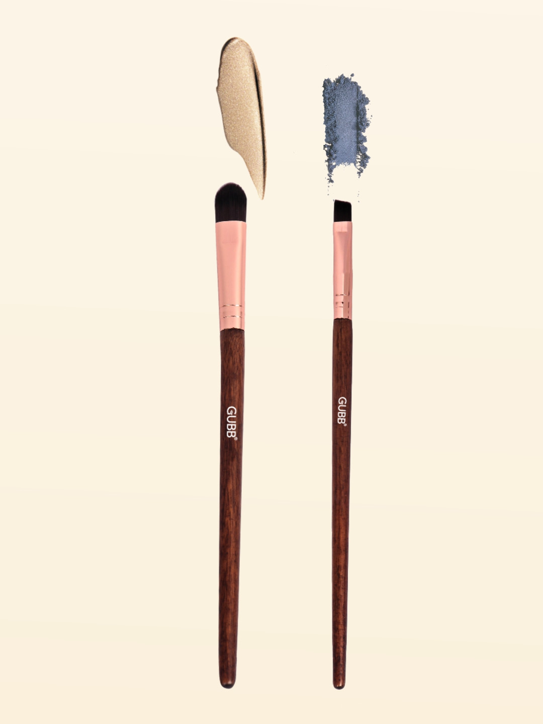 

GUBB Set Of 2 Winky Eye Kit Eye Makeup Brushes, Brown