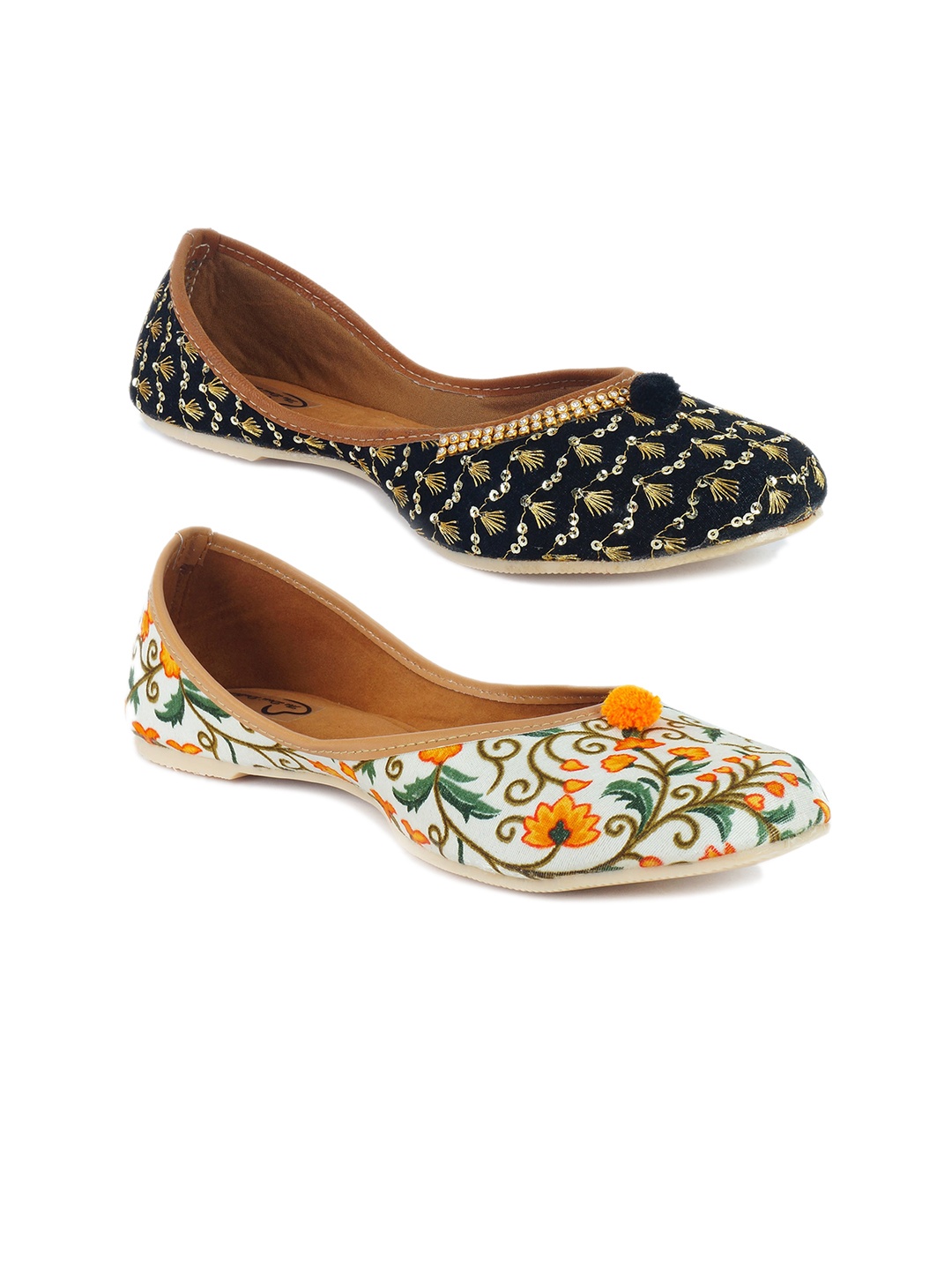 

The Desi Dulhan Women Multicoloured Printed Ballerinas Flats, Multi
