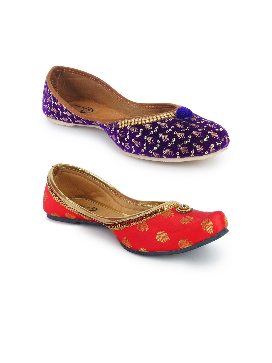 

The Desi Dulhan Women Multicoloured Ballerinas Flats, Multi