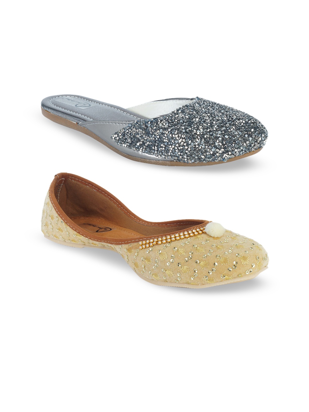 

The Desi Dulhan Women Multicoloured Ballerinas Flats, Multi