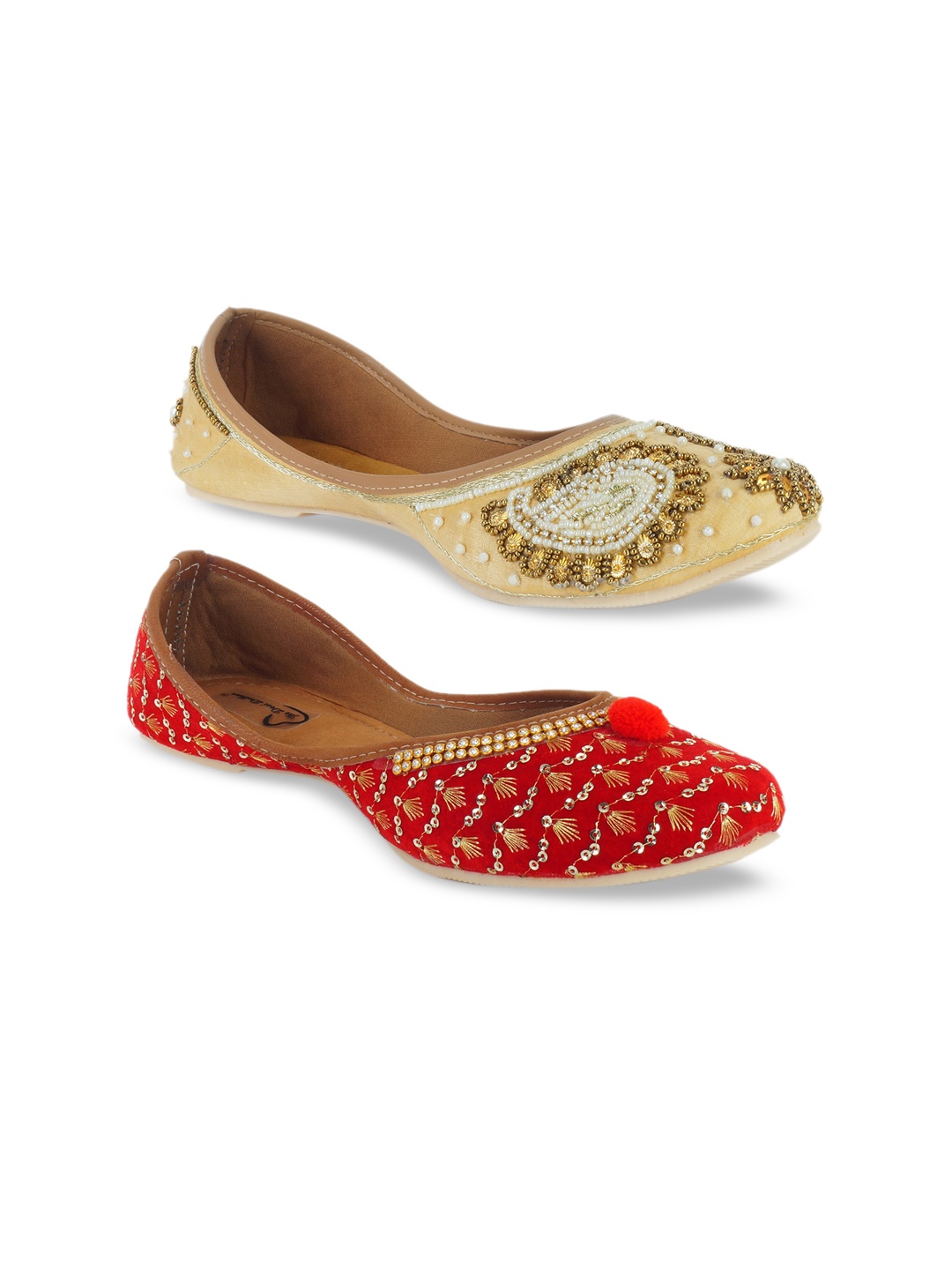 

The Desi Dulhan Women Multicoloured Ballerinas Flats, Multi