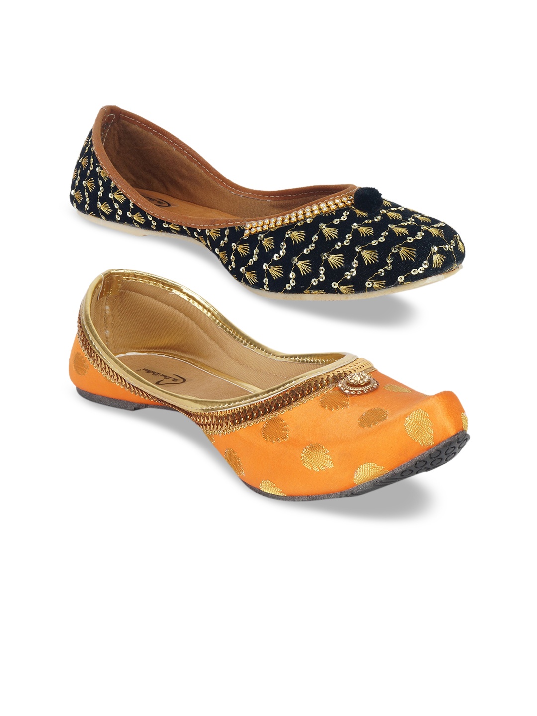 

The Desi Dulhan Women Multicoloured Mojaris Flats, Multi