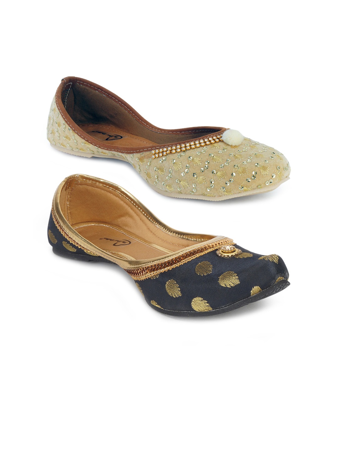 

The Desi Dulhan Women Multicoloured Ballerinas Flats, Multi