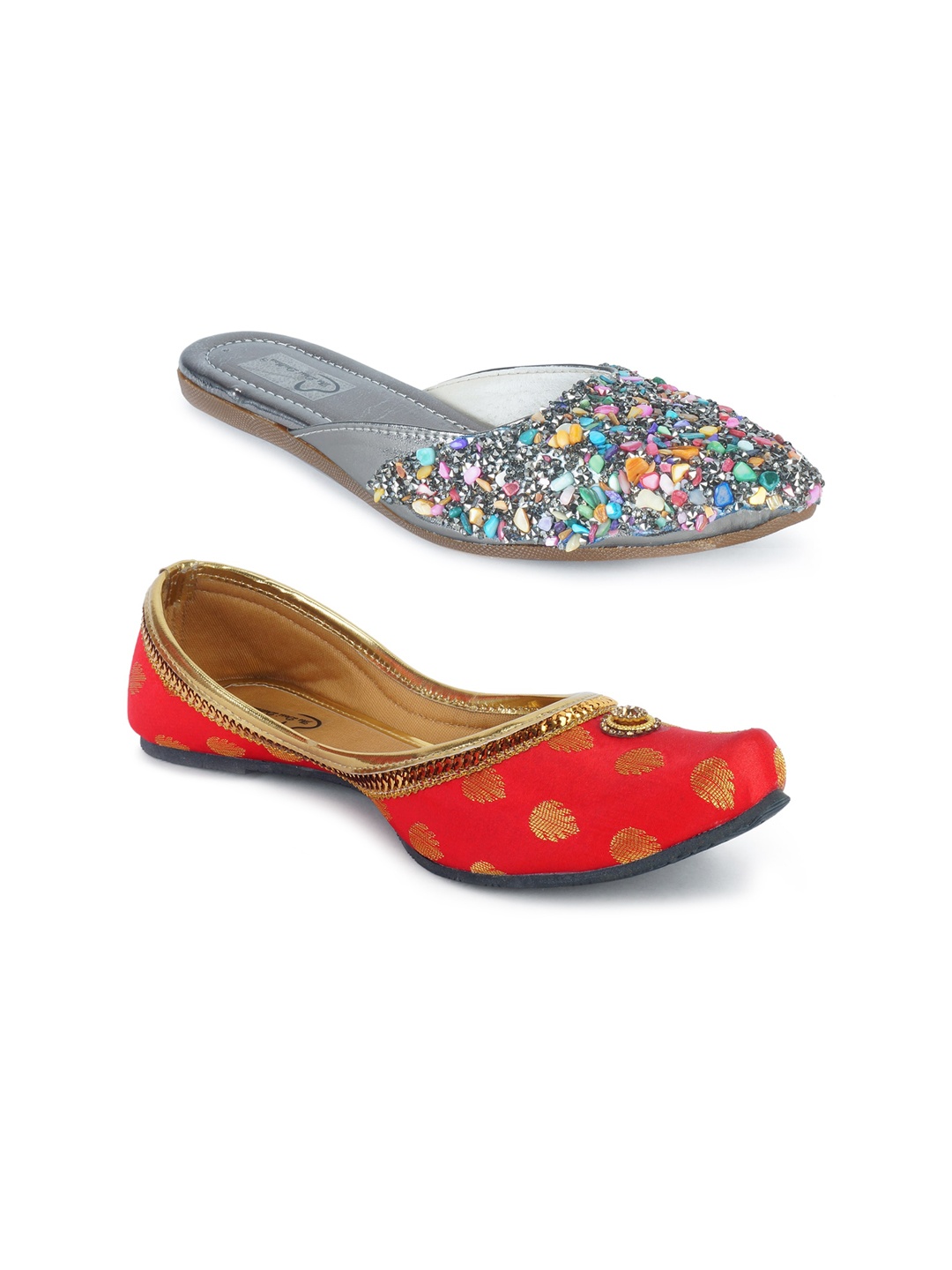 

The Desi Dulhan Women Multicoloured Ballerinas Flats, Multi