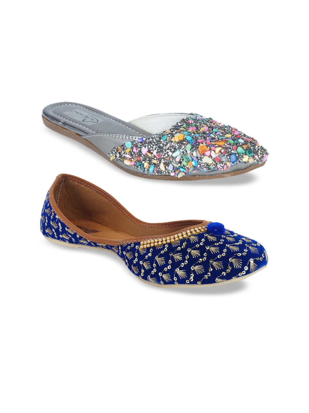 

The Desi Dulhan Women Multicoloured Printed Ballerinas Flats, Multi