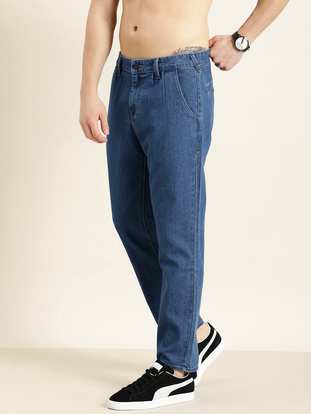

Moda Rapido Men Blue Carpenter Fit Stretchable Jeans